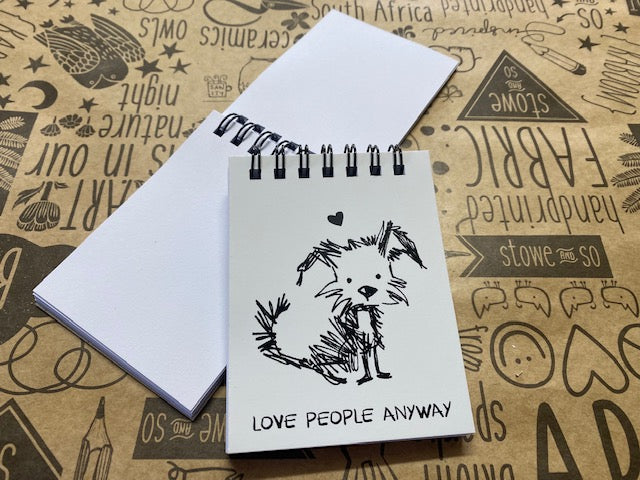 Stowe & So Lessons for Humans Notebook - Love people anyway.