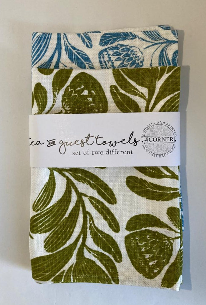 Flower Tea Towel set