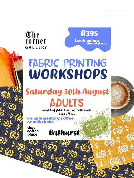 SCREENPRINTING WORKSHOP ADULTS - 2.30pm 30 August 2025
