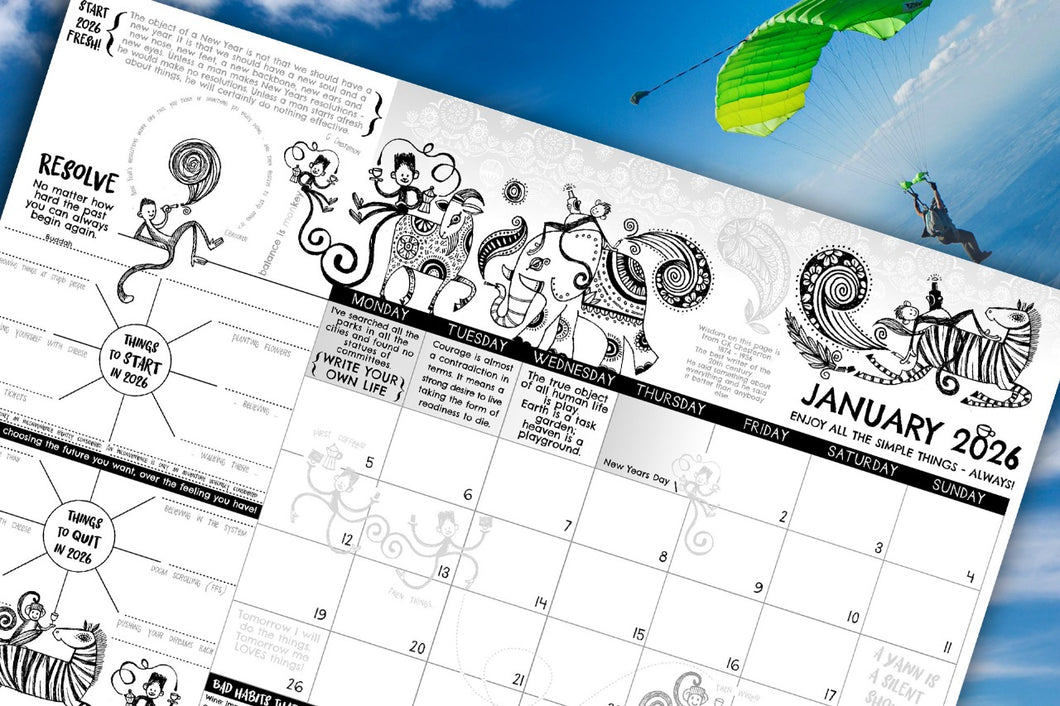 PRE-ORDER 2026 Year Planner / Doodlepad by Tori Stowe