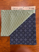 Load image into Gallery viewer, Stowe &amp; So Tea Towel Set: ShweShwe Green &amp; Blue
