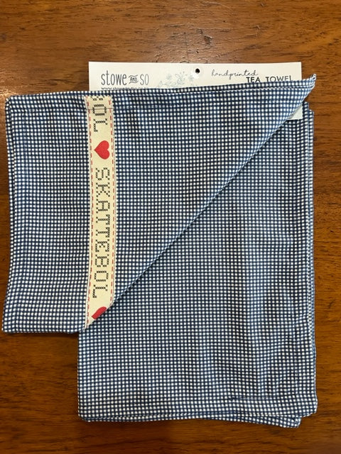 Stowe & So Tea Towel Set: Skattebol in Blue