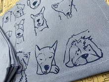 Load image into Gallery viewer, Stowe &amp; So Tea Towel Set: Dog Box in Blue.
